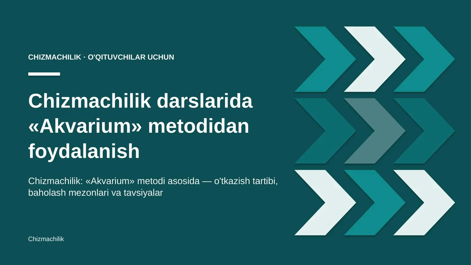 chizmachilik darslarida akvarium metodidan foydalanish 1054