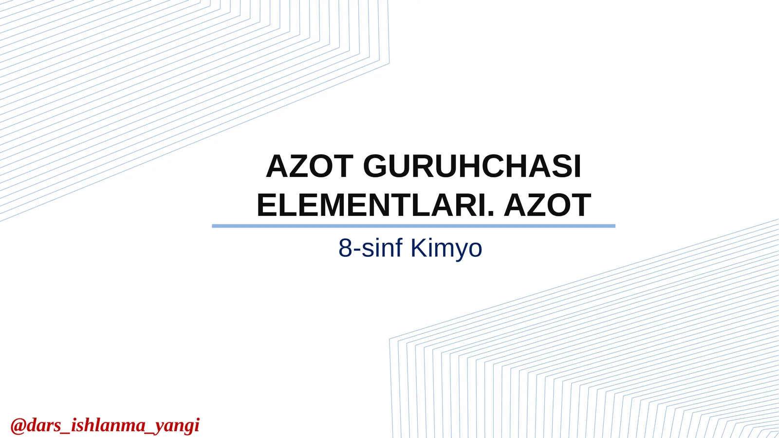 Azot guruhchasi elementlari