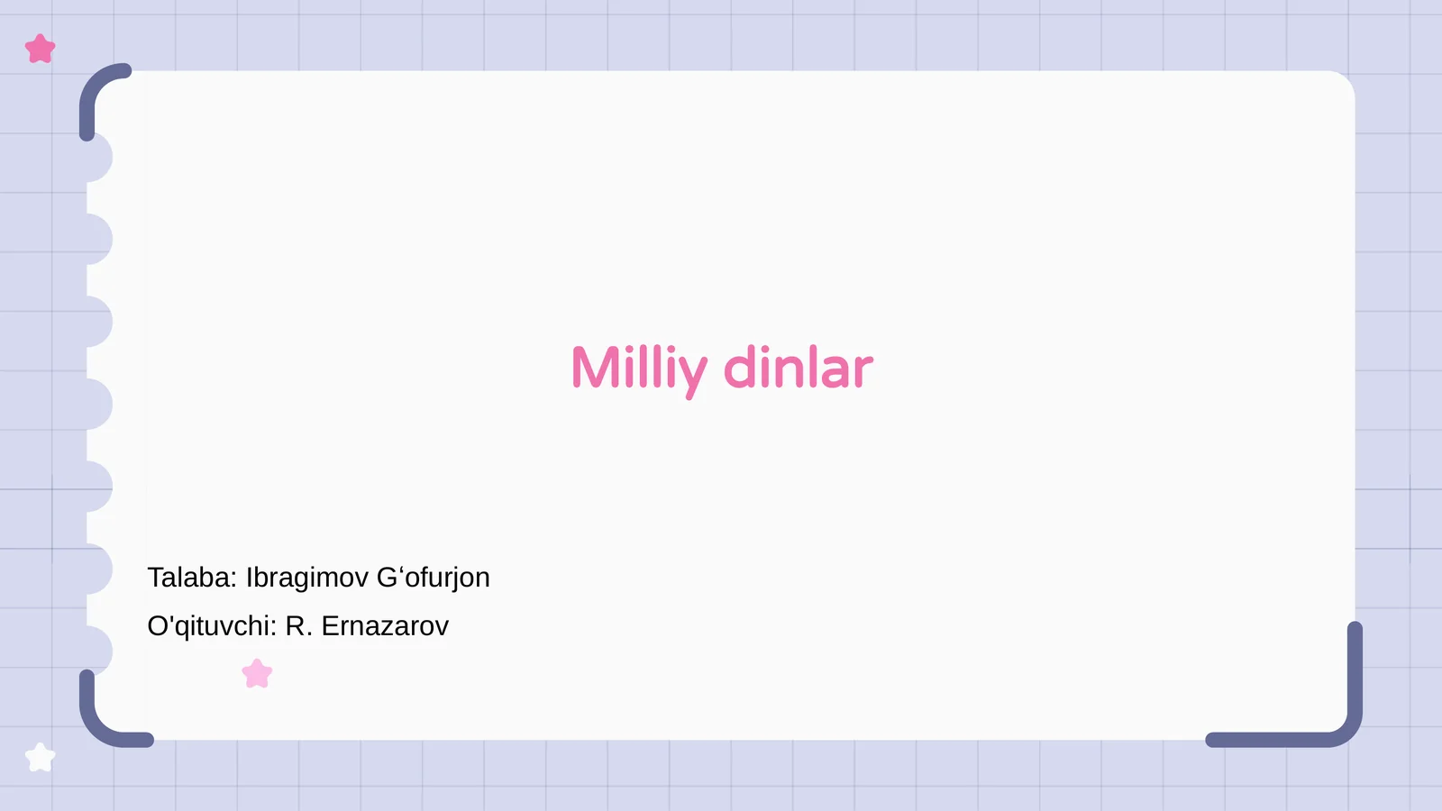Milliy dinlar