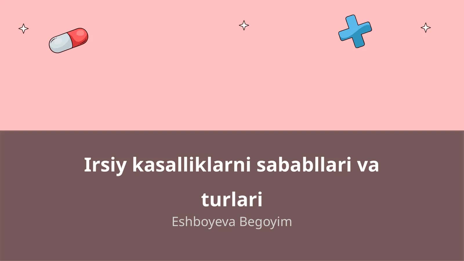 Irsiy kasalliklarni sababllari va turlari