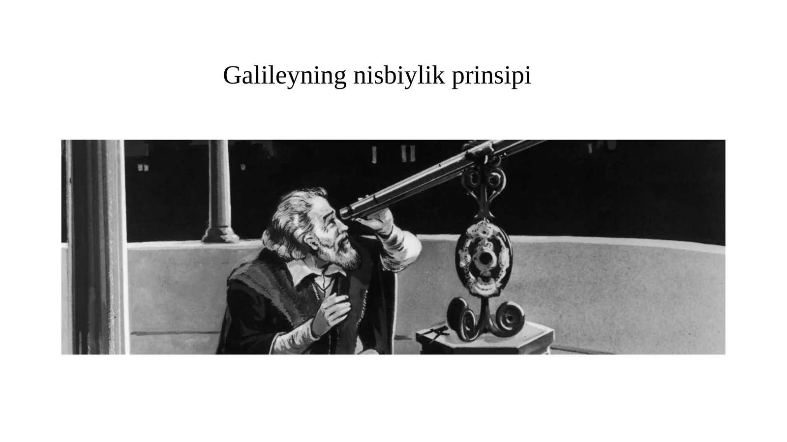Galileyning nisbiylik prinsipi