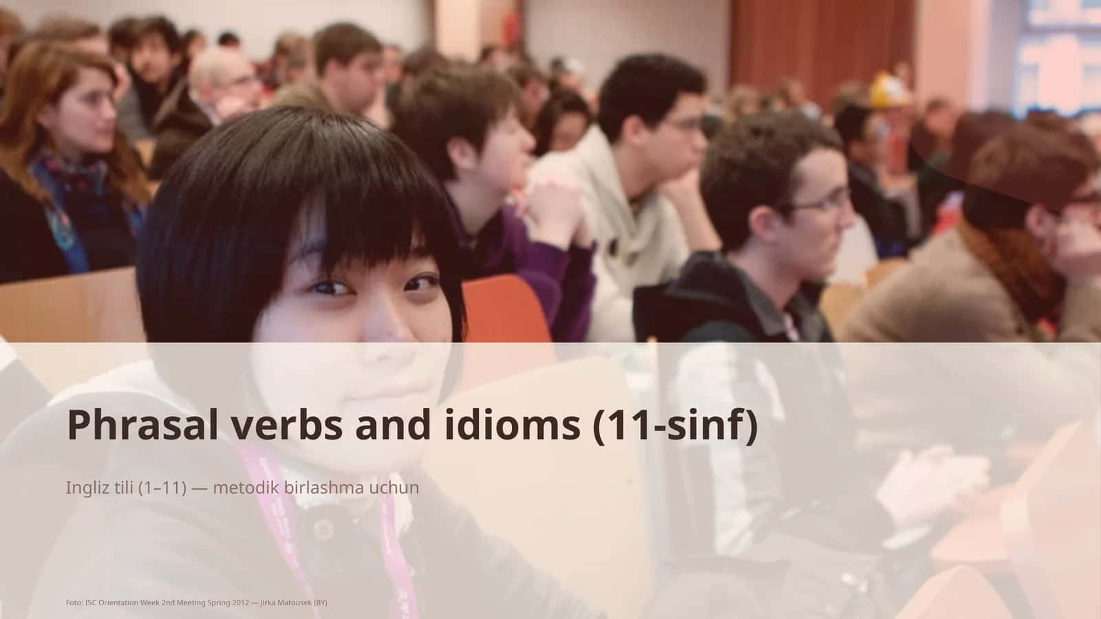 Phrasal verbs and idioms (11-sinf)