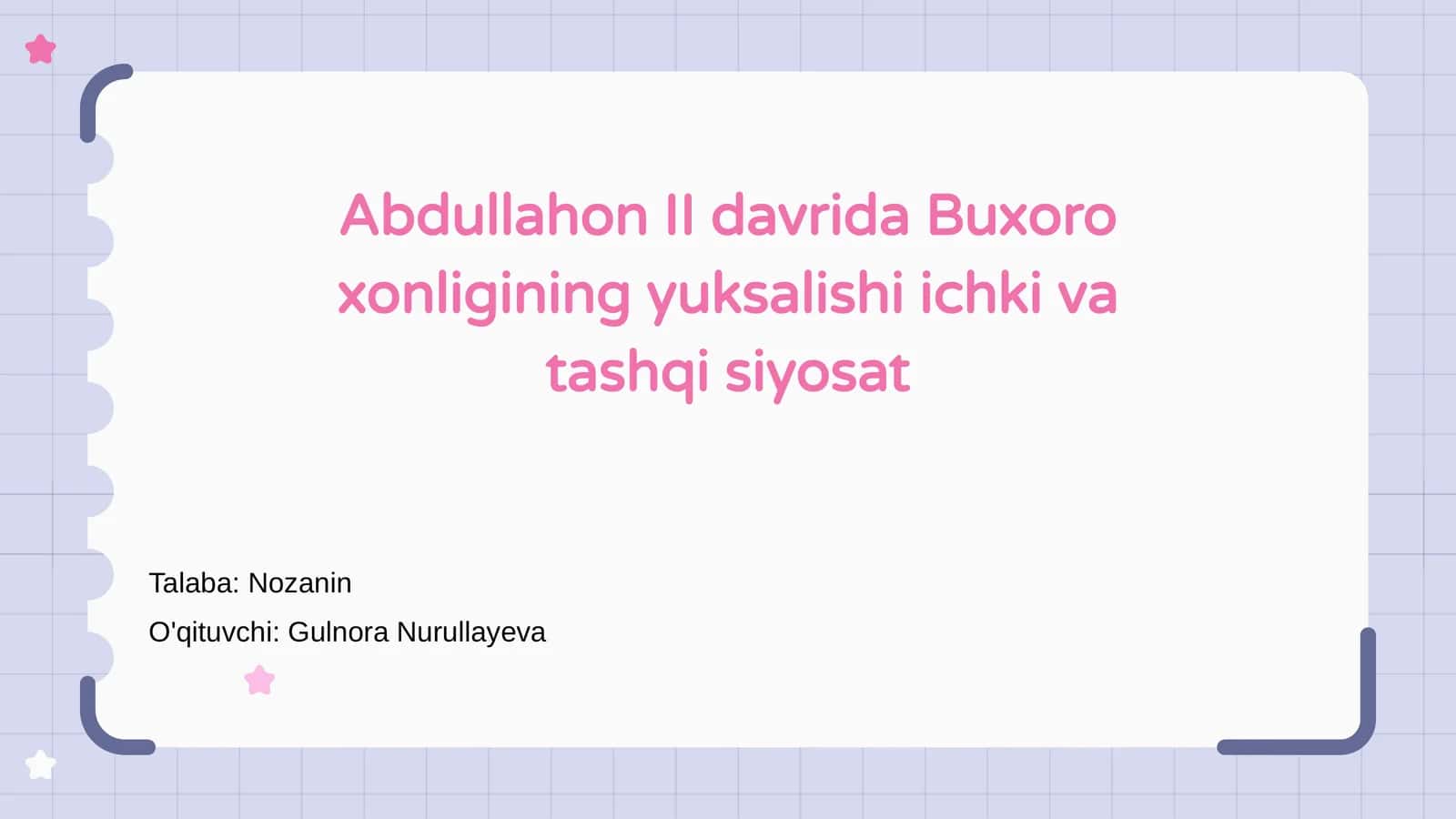 Abdullahon II davrida Buxoro xonligining yuksalishi ichki va tashqi siyosat