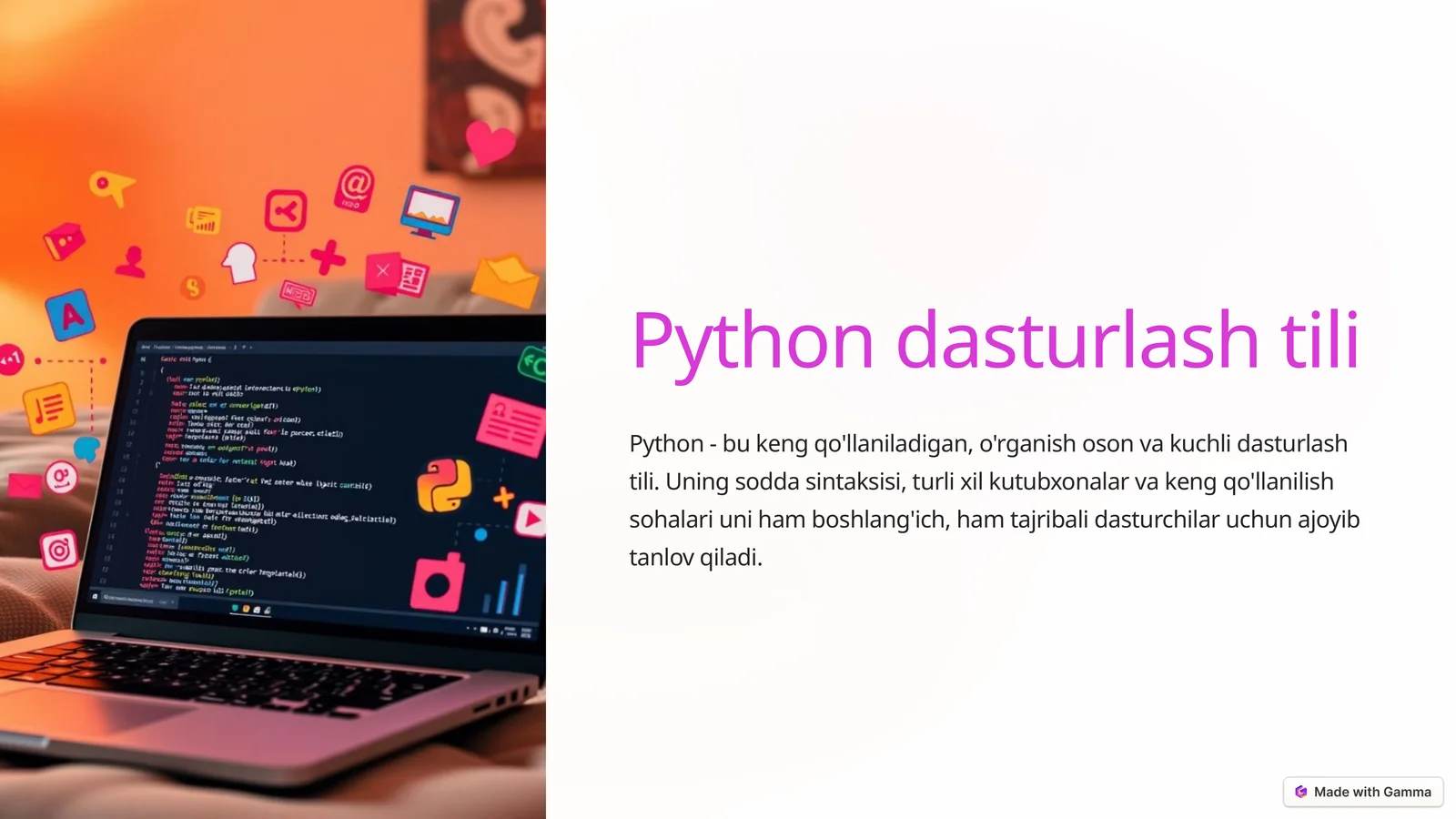 Python dasturlash tili