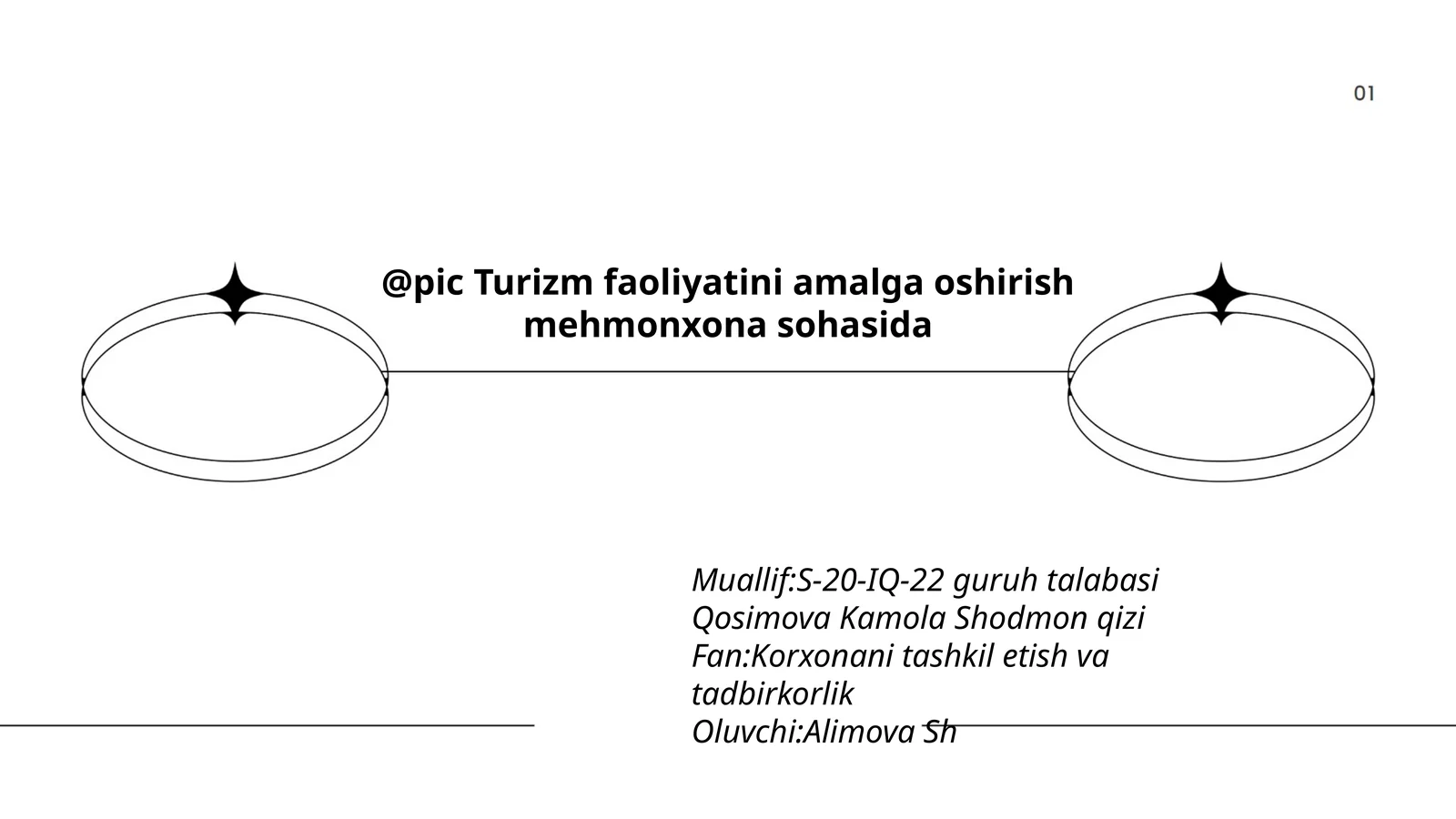 Turizm faoliyatini amalga oshirish mehmonxona sohasida