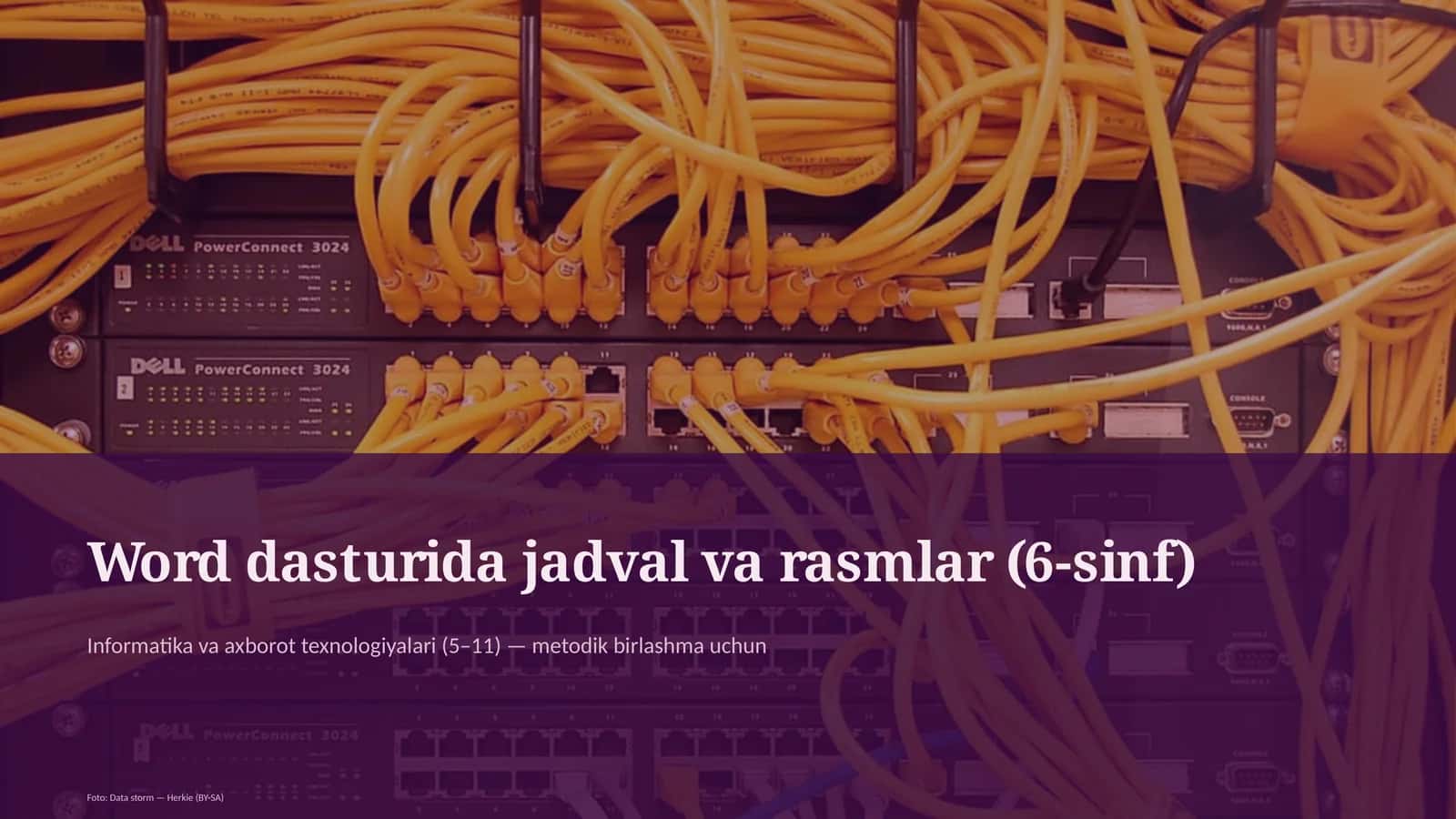 Word dasturida jadval va rasmlar (6-sinf)