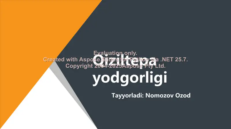 Qiziltepa yodgorligi