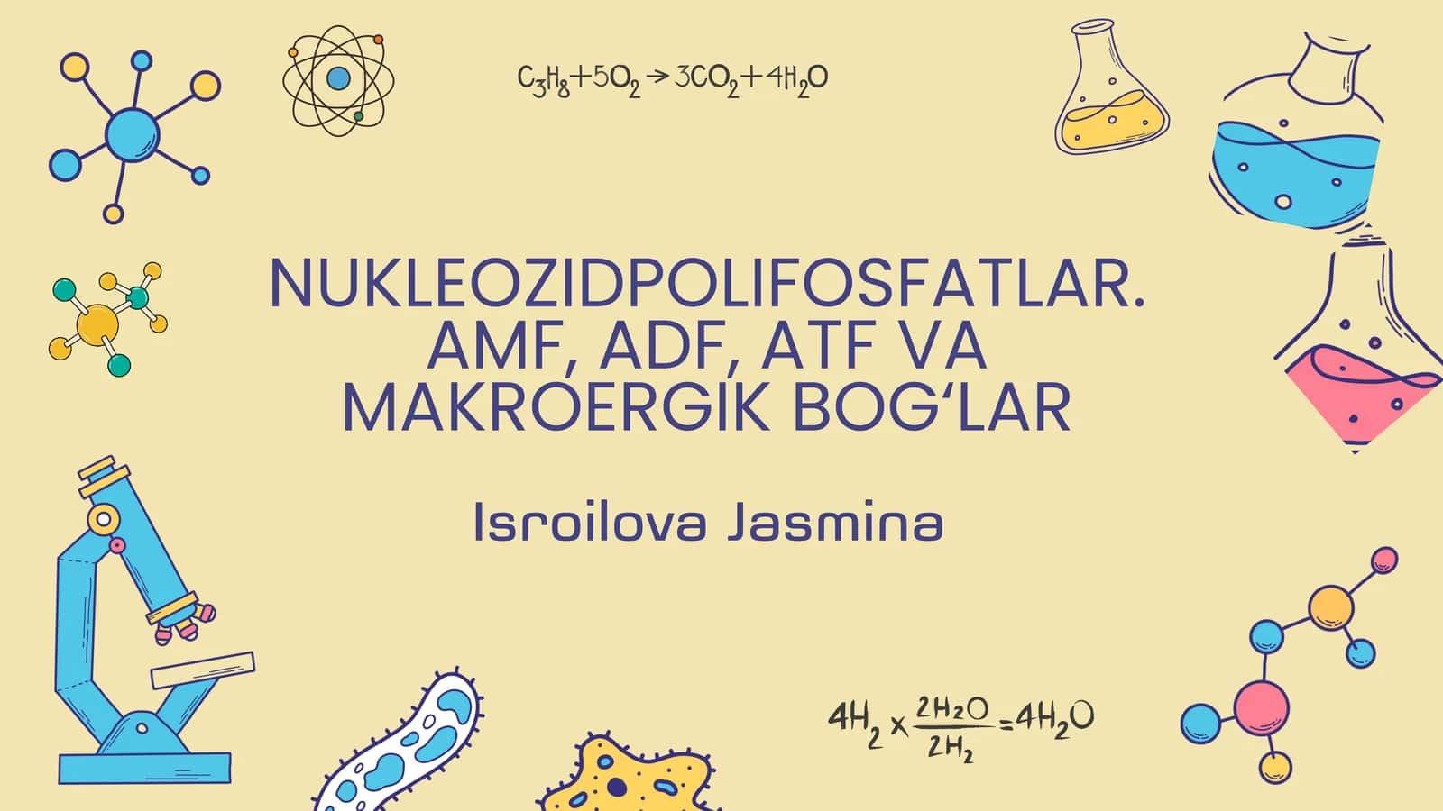 NUKLEOZIDPOLIFOSFATLAR. AMF, ADF, ATF VA MAKROERGIK BOG‘LAR