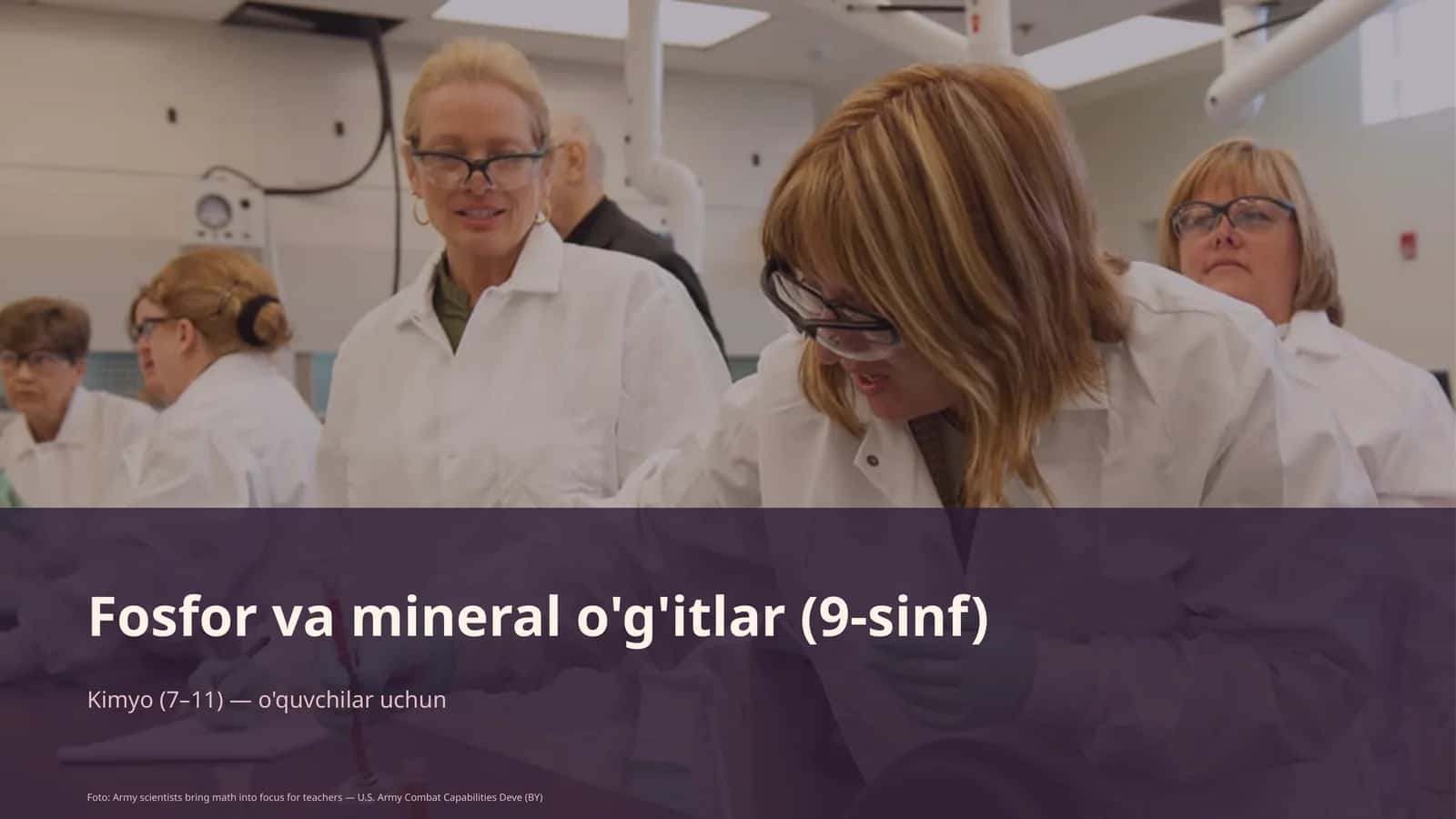 Fosfor va mineral o'g'itlar (9-sinf)