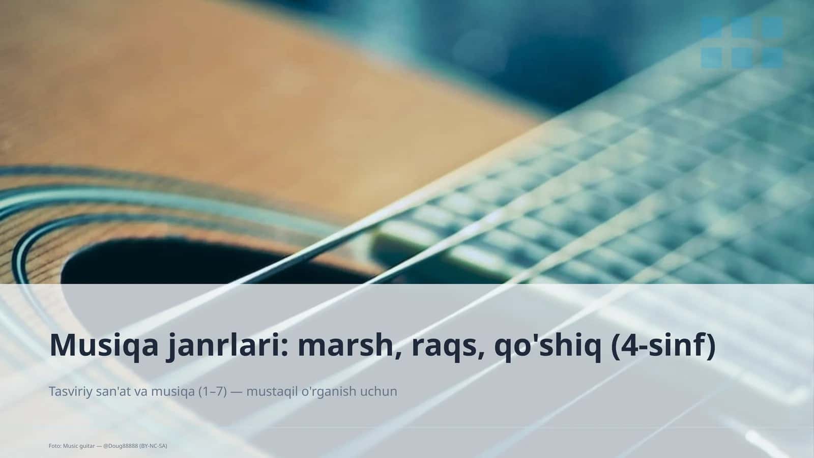 Musiqa janrlari: marsh, raqs, qo'shiq (4-sinf)