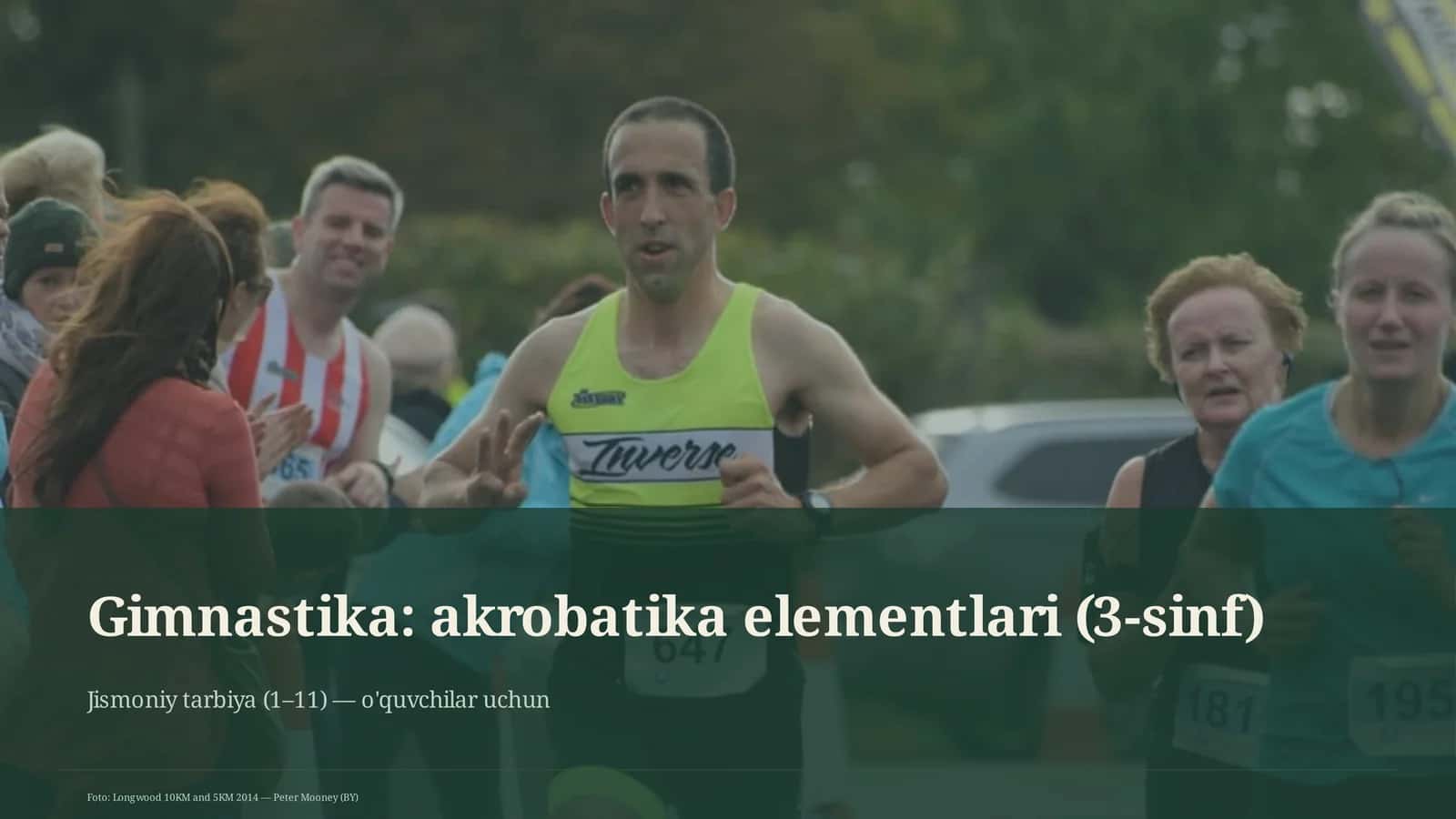 Gimnastika: akrobatika elementlari (3-sinf)