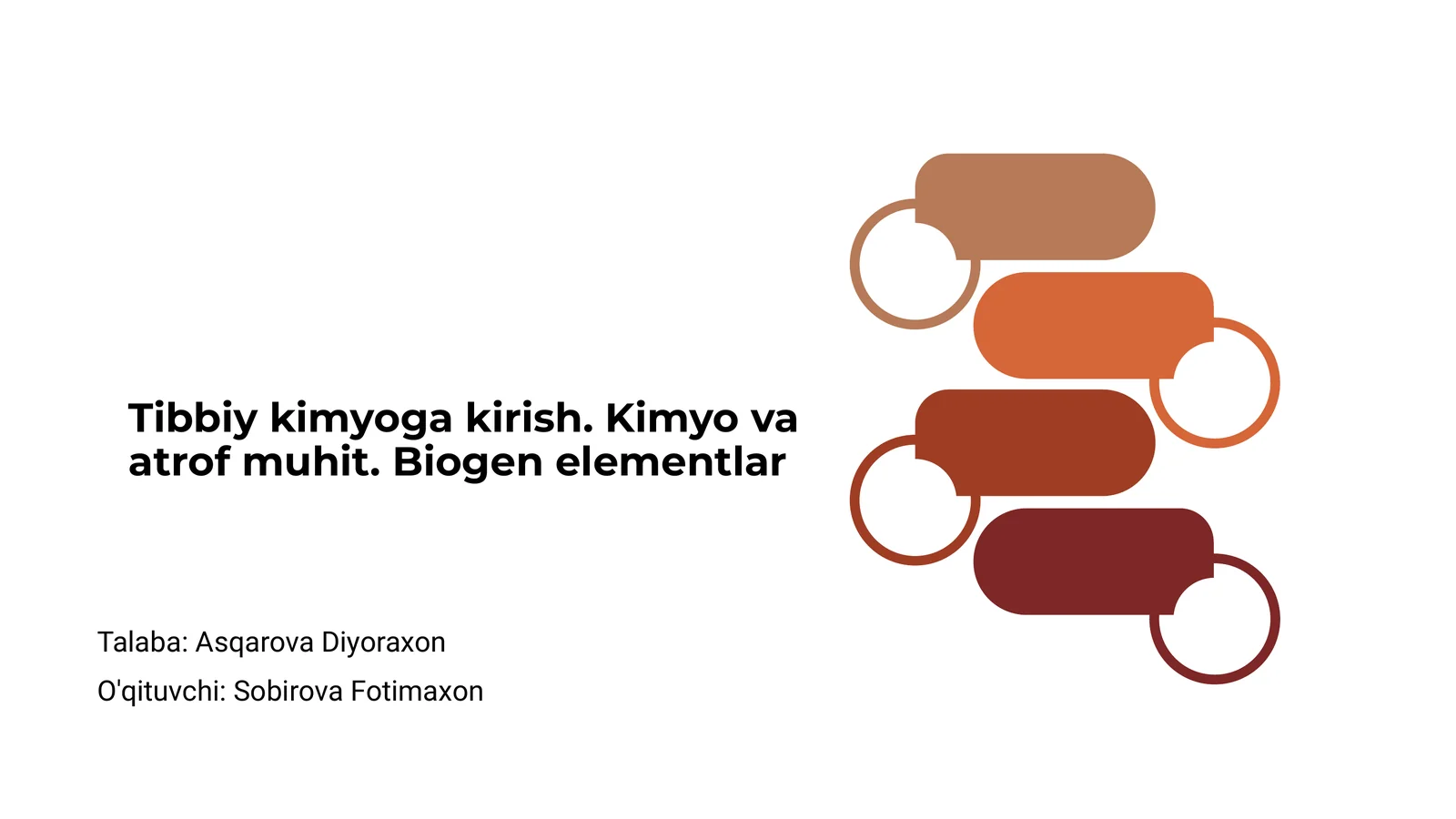Tibbiy kimyoga kirish