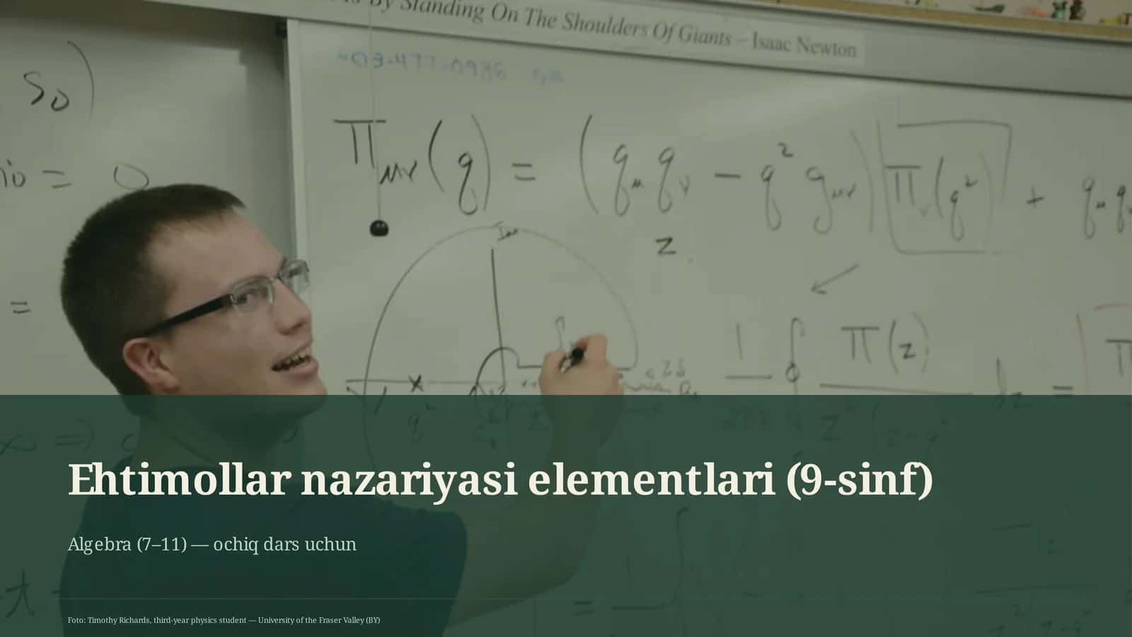 Ehtimollar nazariyasi elementlari (9-sinf)