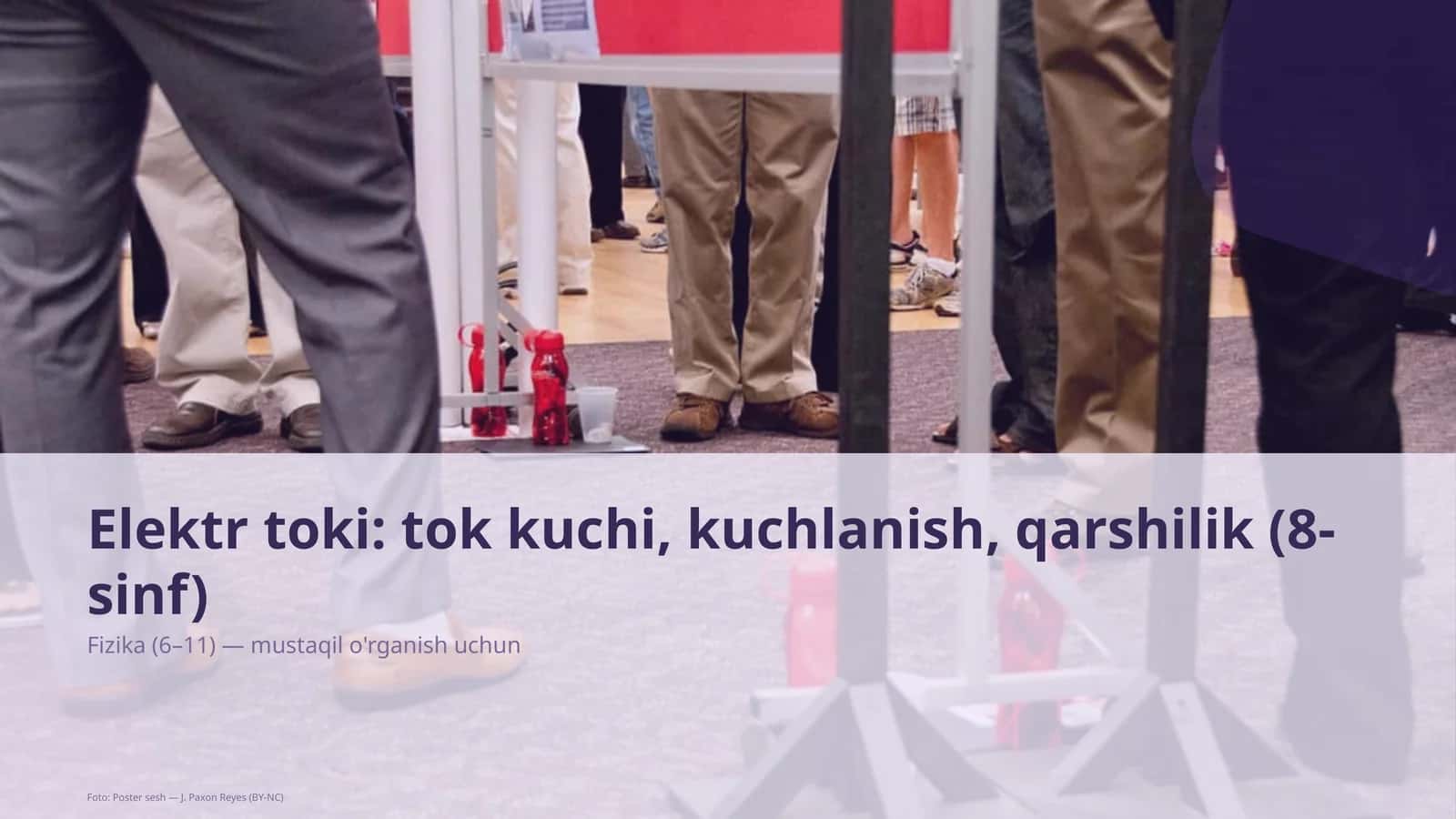 Elektr toki: tok kuchi, kuchlanish, qarshilik (8-sinf)