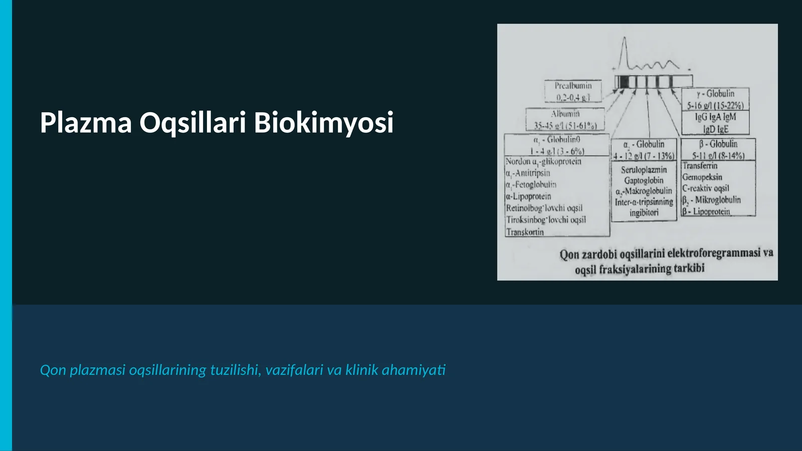 Plazma Oqsillari Biokimyosi