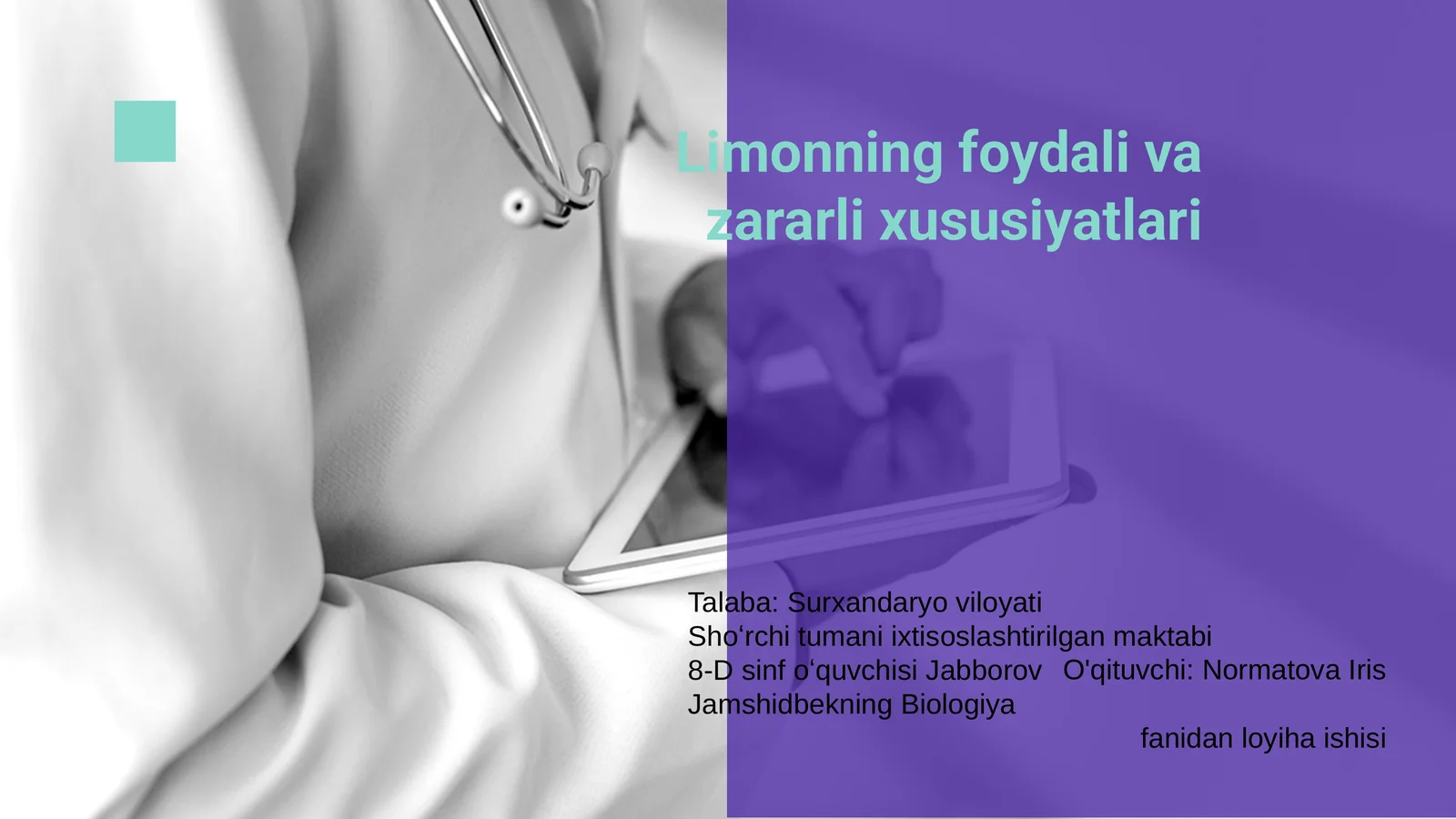 Limonning foydali va zararli xususiyatlari