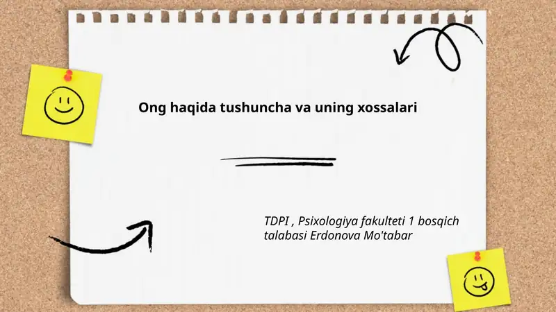 Ong haqida tushuncha va uning xossalari