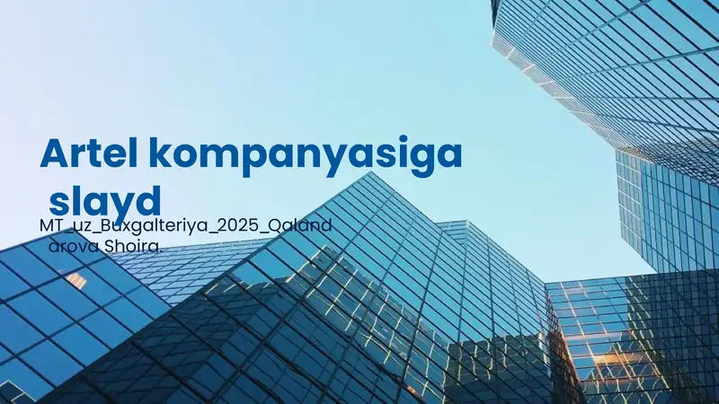 Artel kompaniyasining tarixiy rivojlanishi