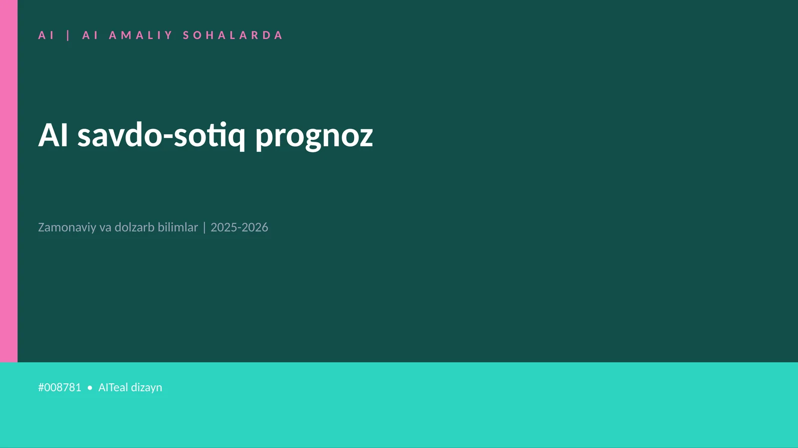 AI savdo-sotiq prognoz