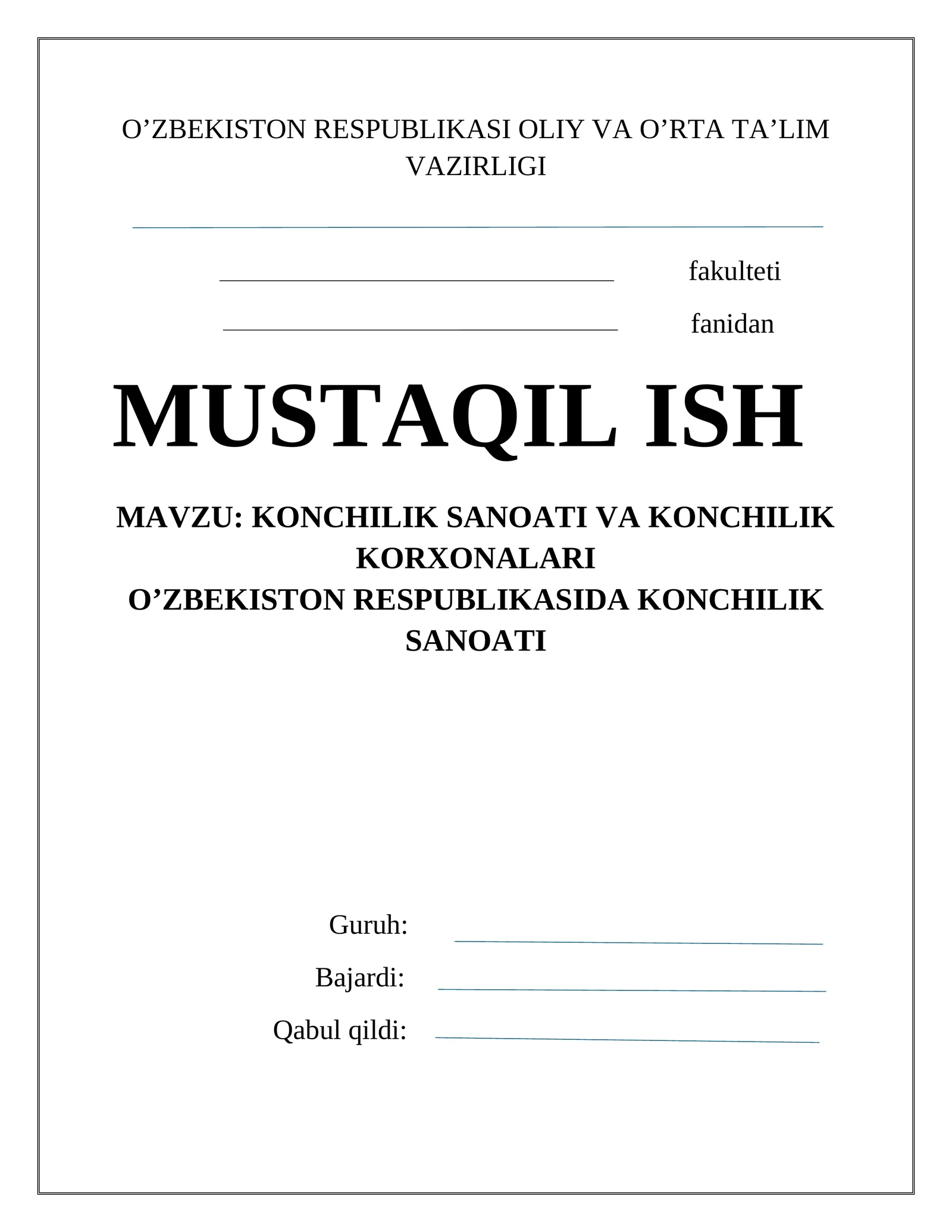 Konchilik Sanoati va Konchilik Korxonalari ,O'zbekistonda konchilik sanoatiNKMK,OKMK