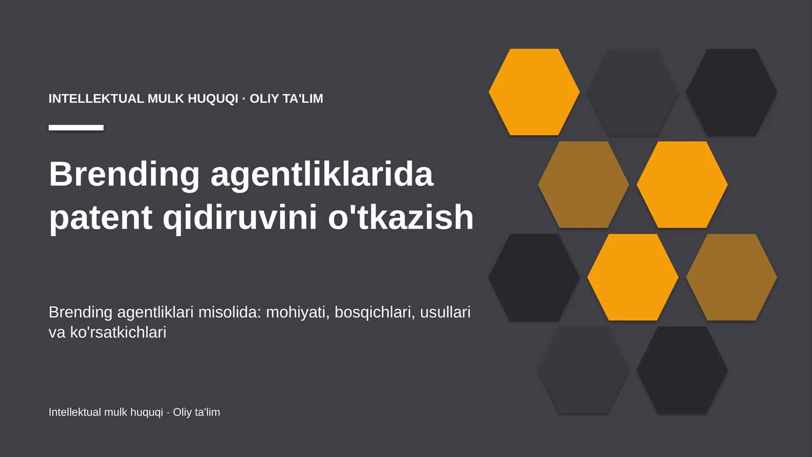 brending agentliklarida patent qidiruvini o'tkazish 9995