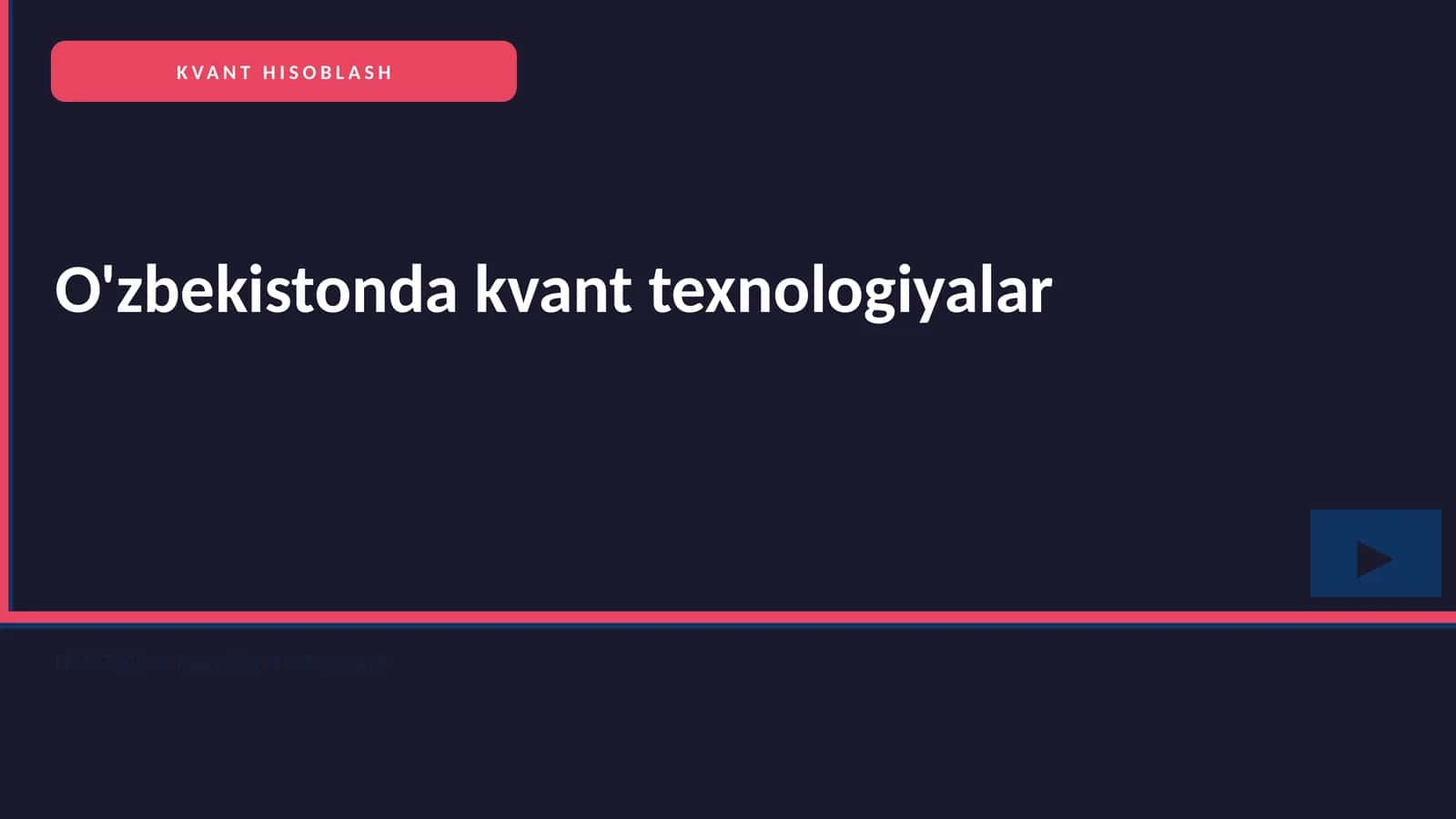 KVANT HISOBLASH