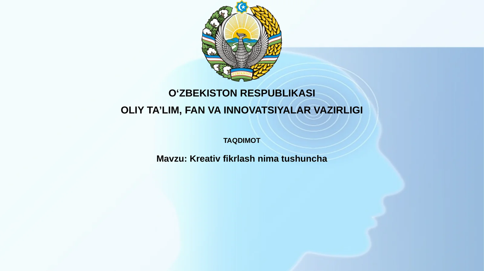 Kreativ fikrlashni matushuncha