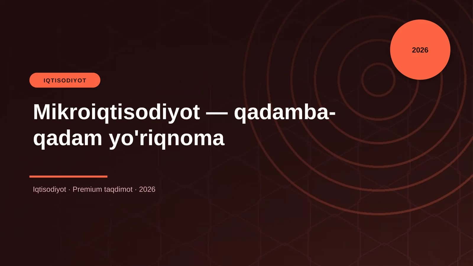 Mikroiqtisodiyot — qadamba-qadam yo'riqnoma