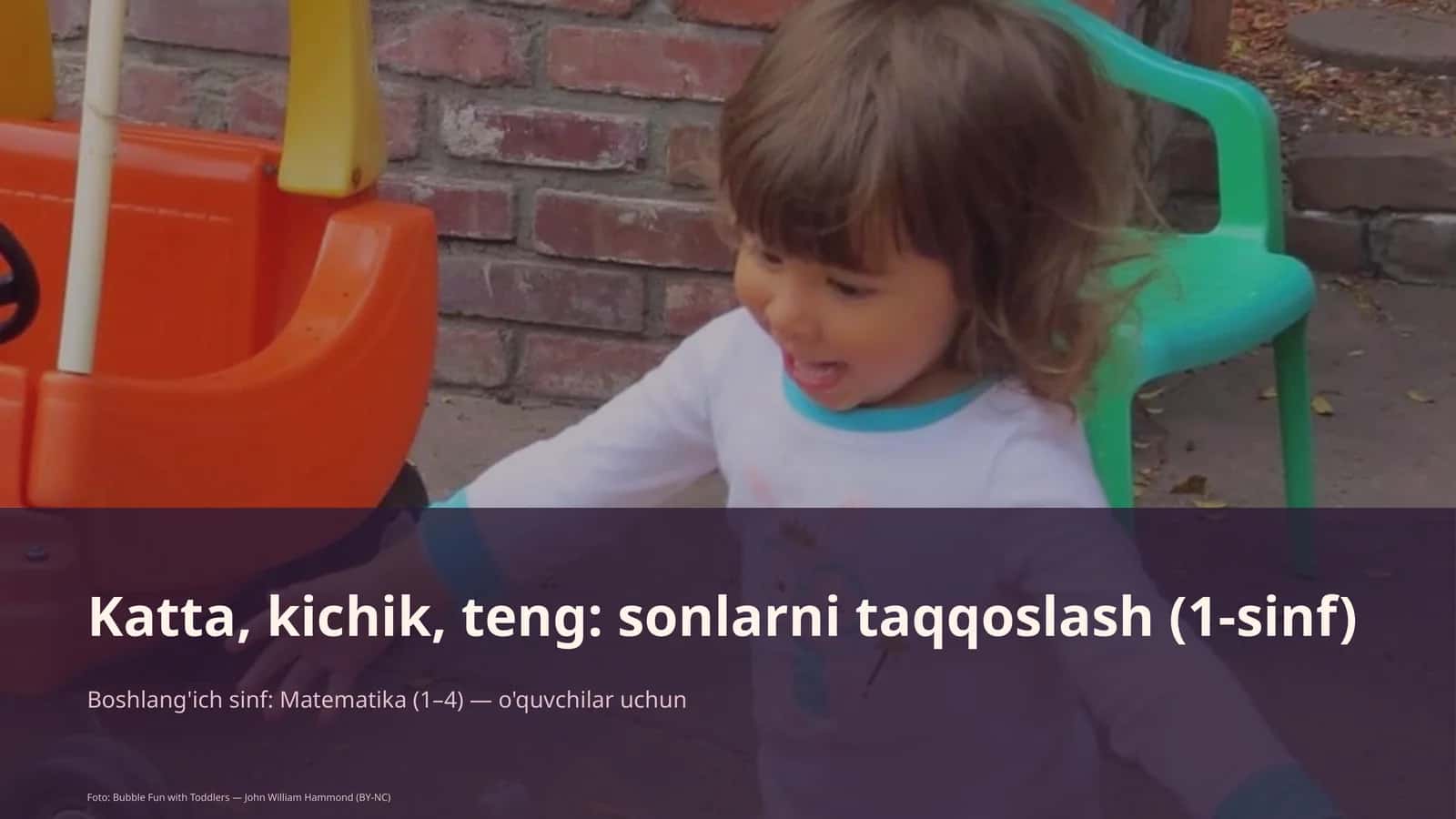 Katta, kichik, teng: sonlarni taqqoslash (1-sinf)