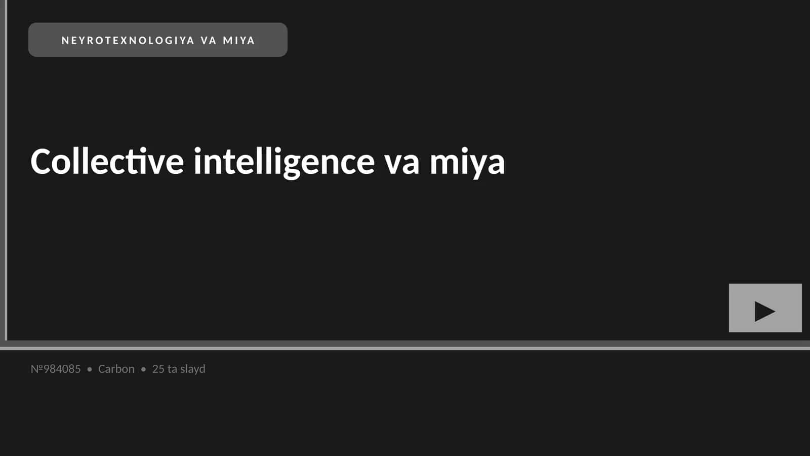 NEYROTEXNOLOGIYA VA MIYA