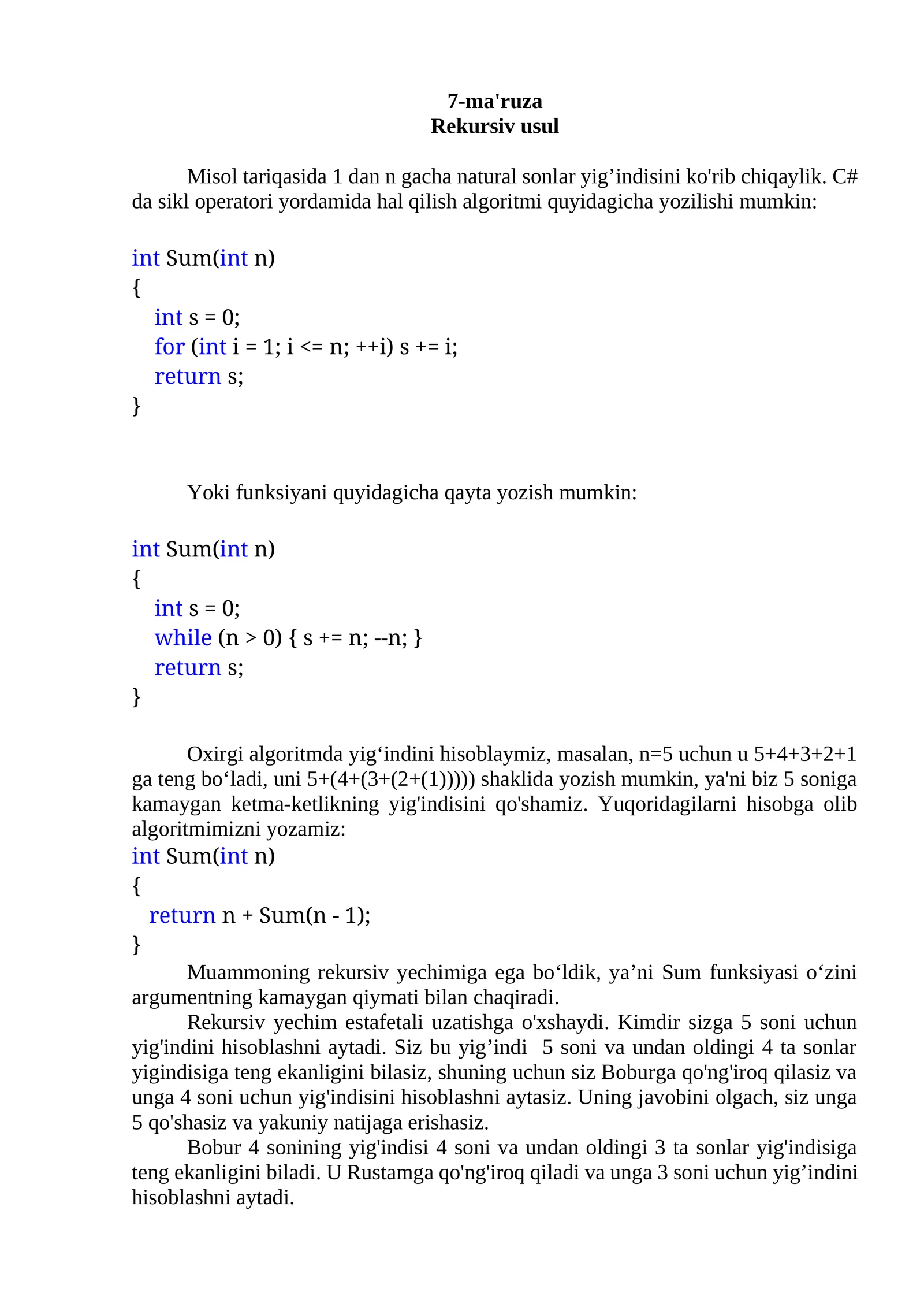 Rekursiv usul
