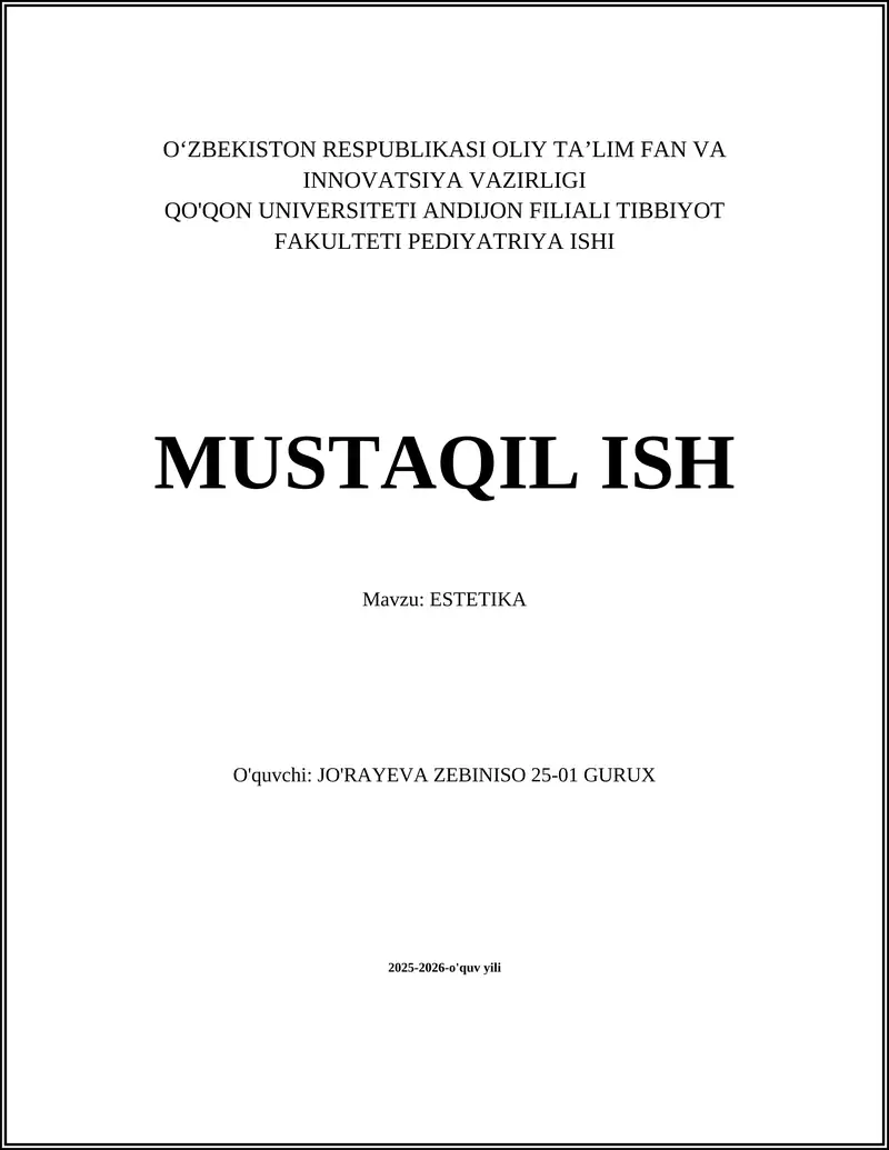ESTETIKA