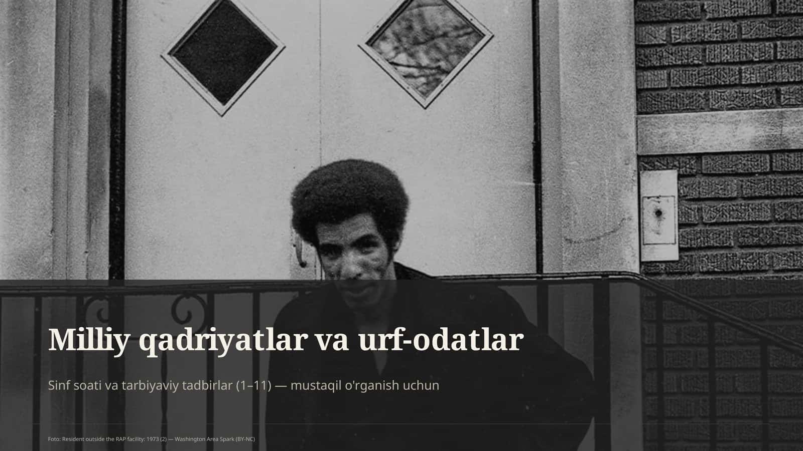 Milliy qadriyatlar va urf-odatlar