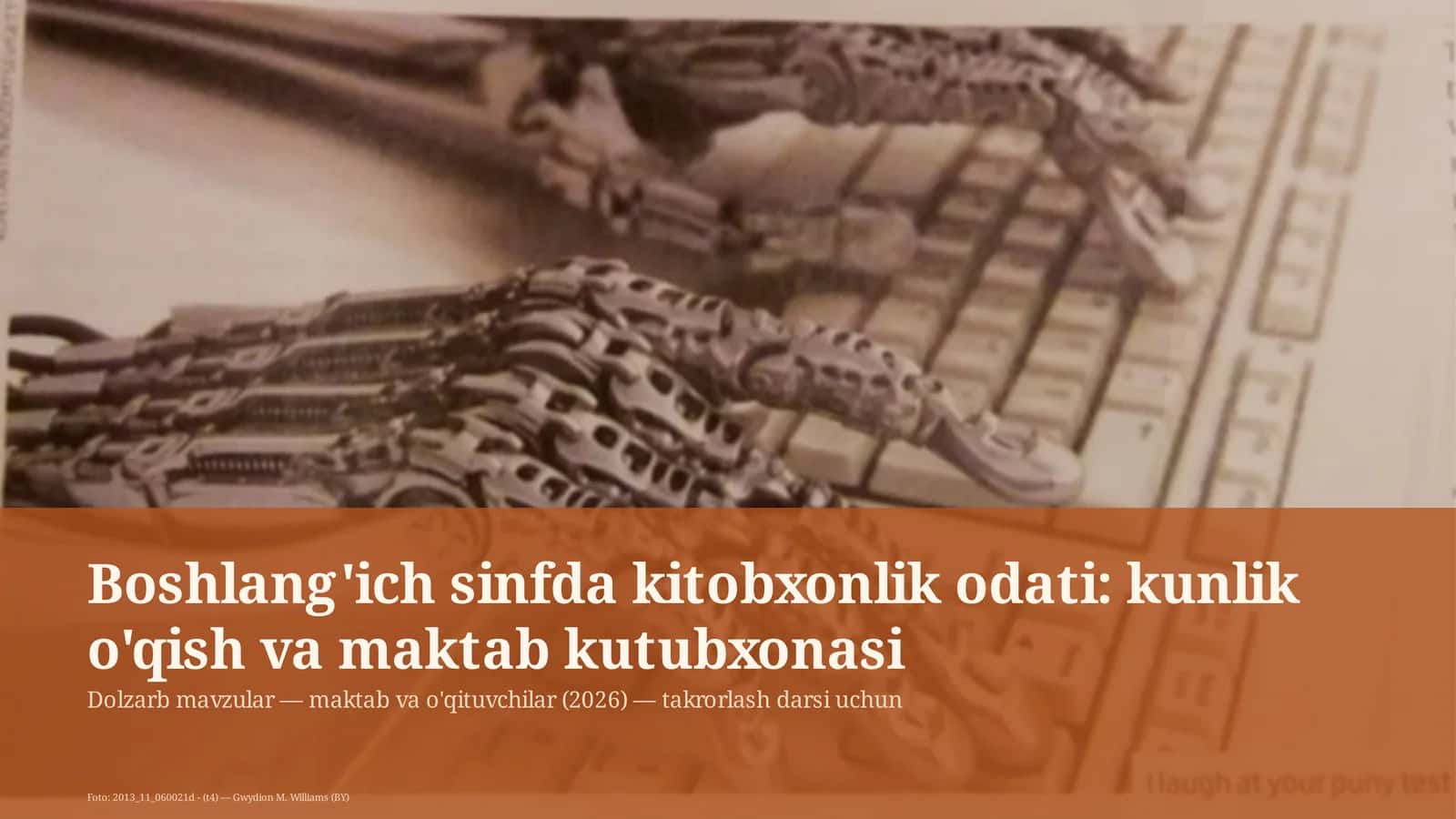 Dolzarb mavzular — maktab va o'qituvchilar (2026) — takrorlash darsi uchun