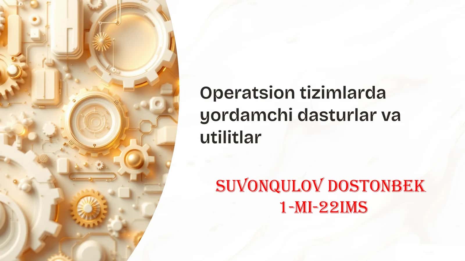 Yordamchi dasturlar va utilitlar