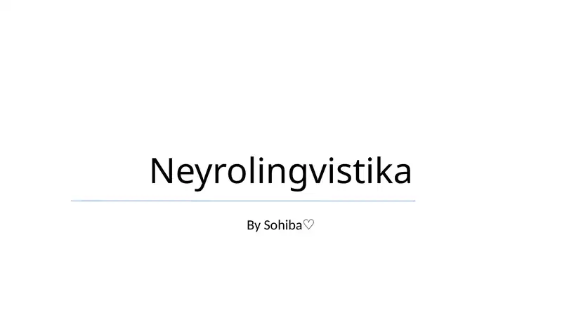 Neyrolingvistika
