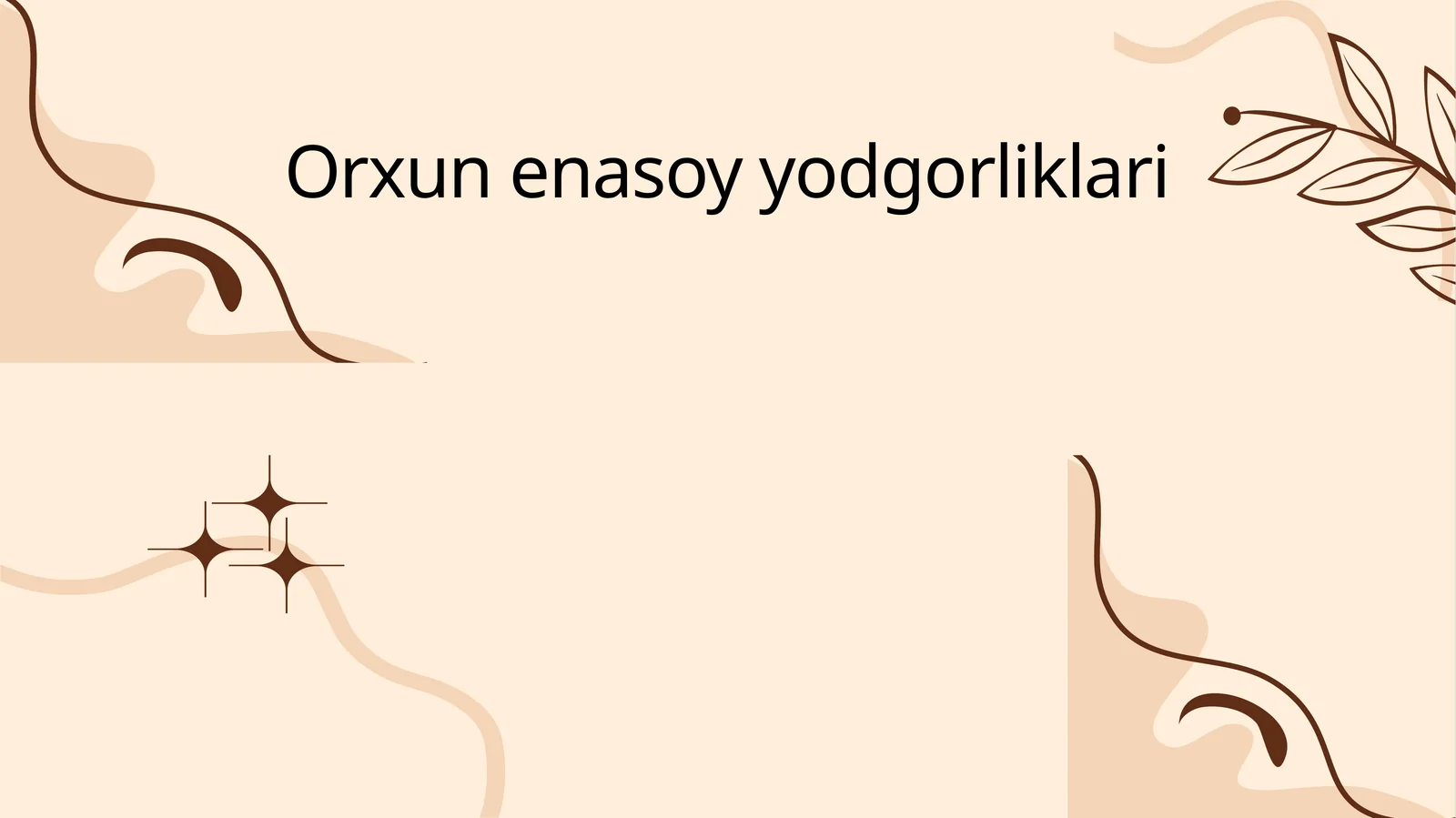 Orxun enasoy yodgorliklari