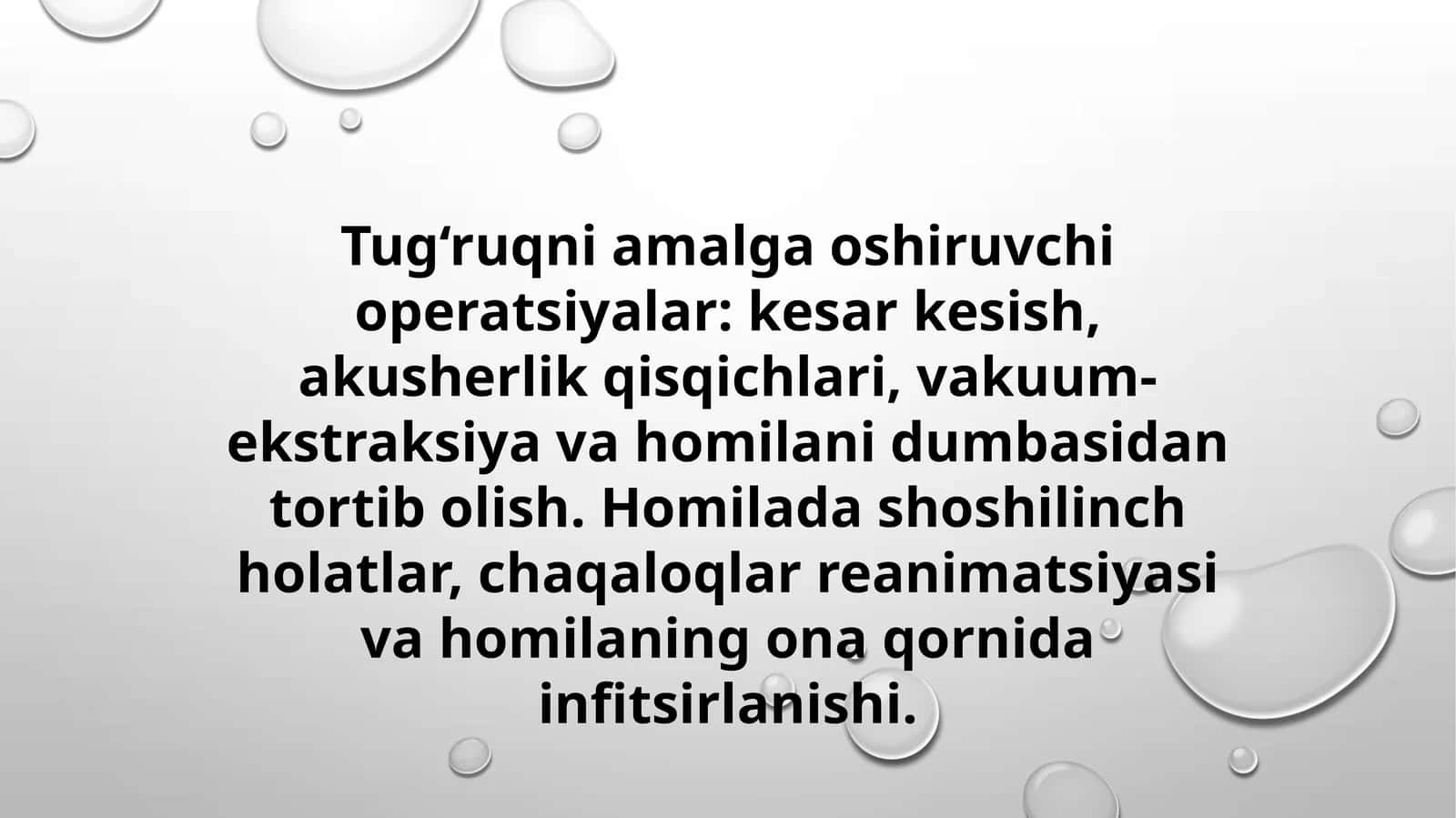 Tugʻruqni amalga oshiruvchi operatsiyalar | Kesar kesish, akusherlik qisqichlari, vakuum-ekstraksiya
