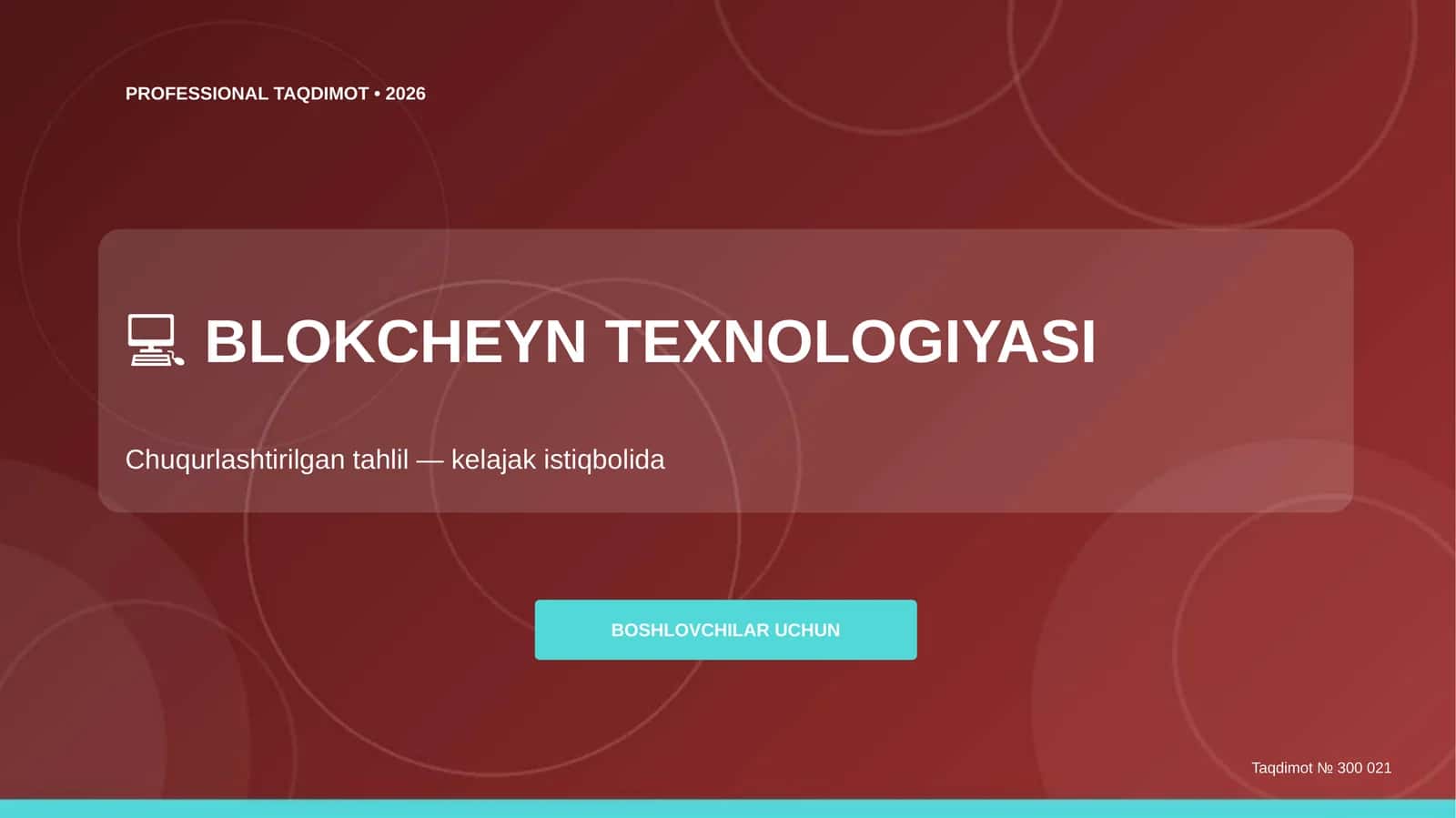 BLOKCHEYN TEXNOLOGIYASI