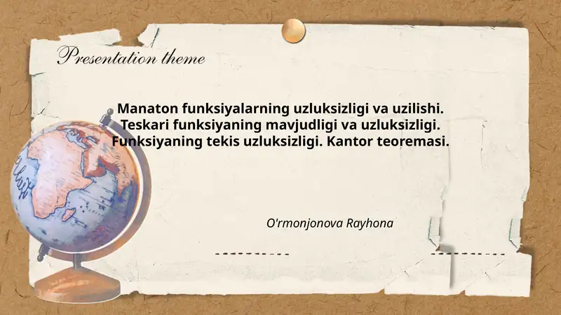 Kantor teoremasi