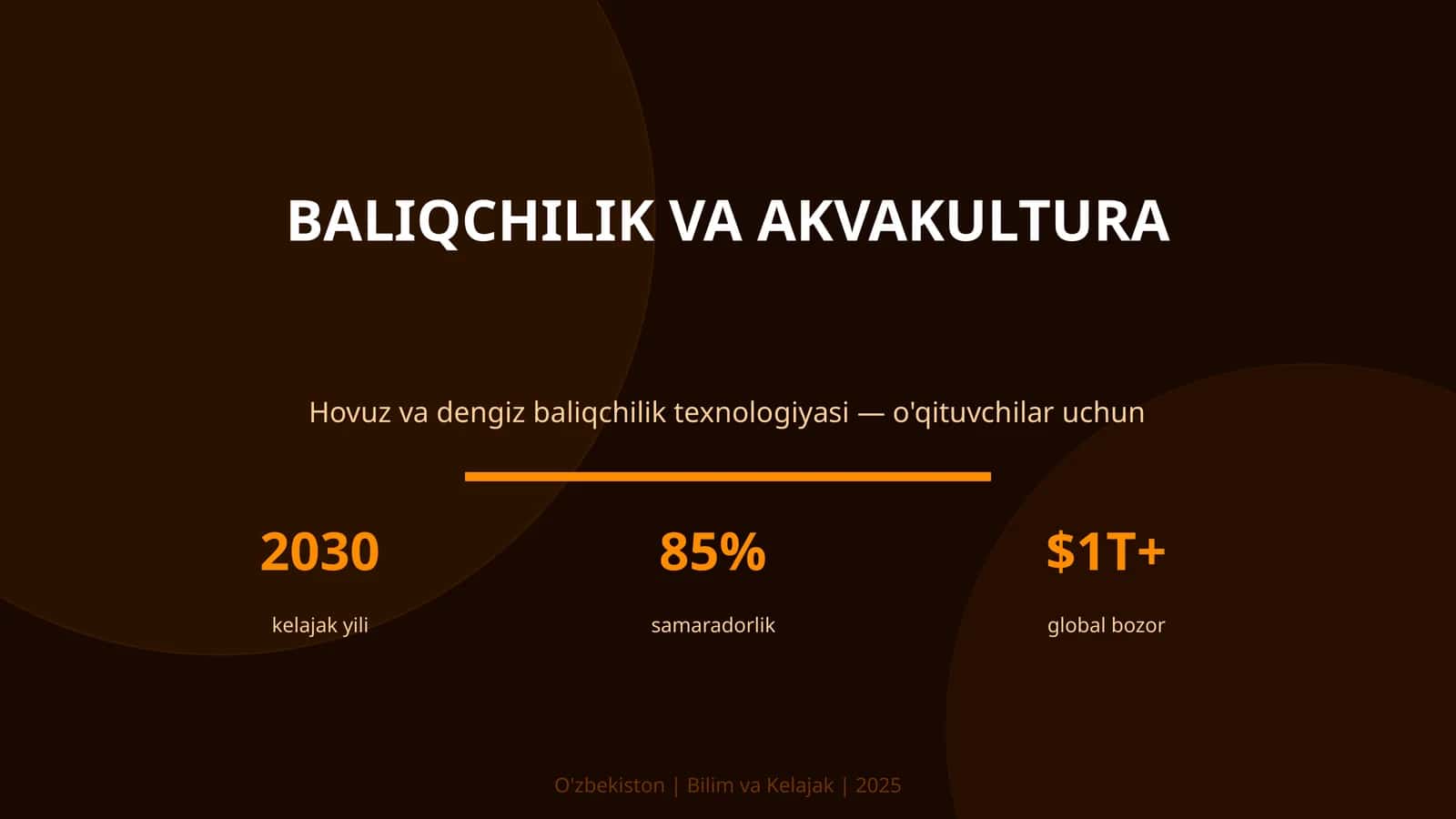 BALIQCHILIK VA AKVAKULTURA