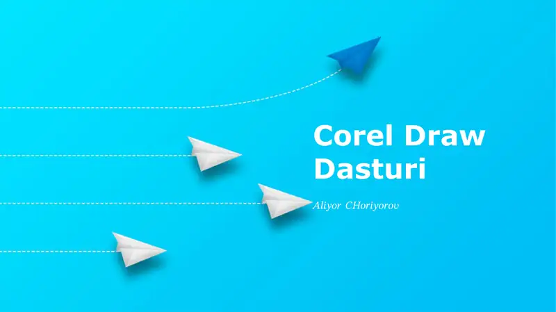 CorelDRAW Dasturi