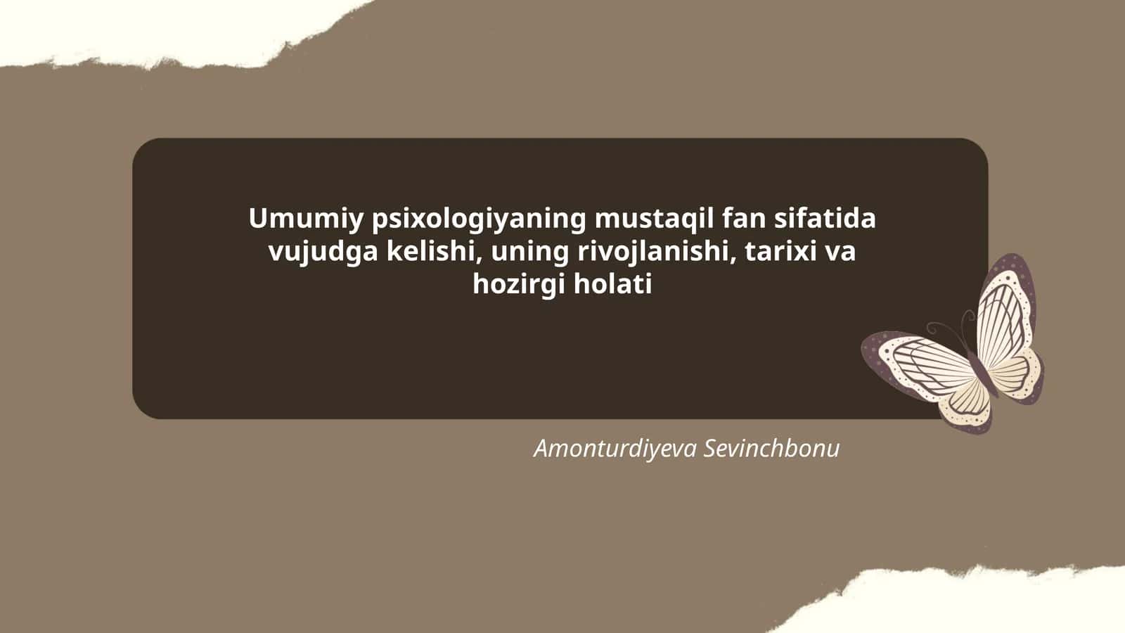 Umumiy psixologiya