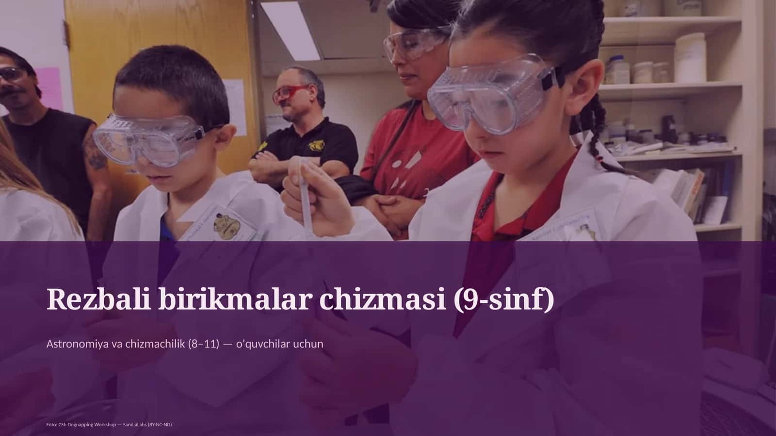 Rezbali birikmalar chizmasi (9-sinf)