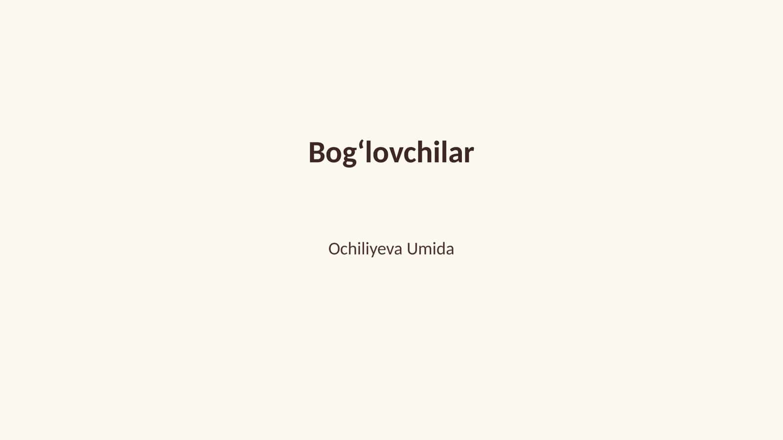 Bogʻlovchilar