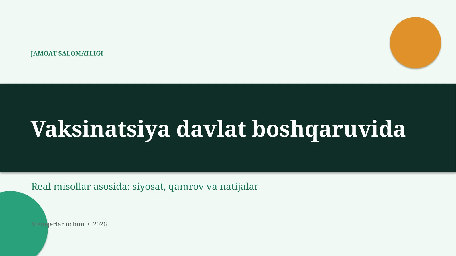 JAMOAT SALOMATLIGI