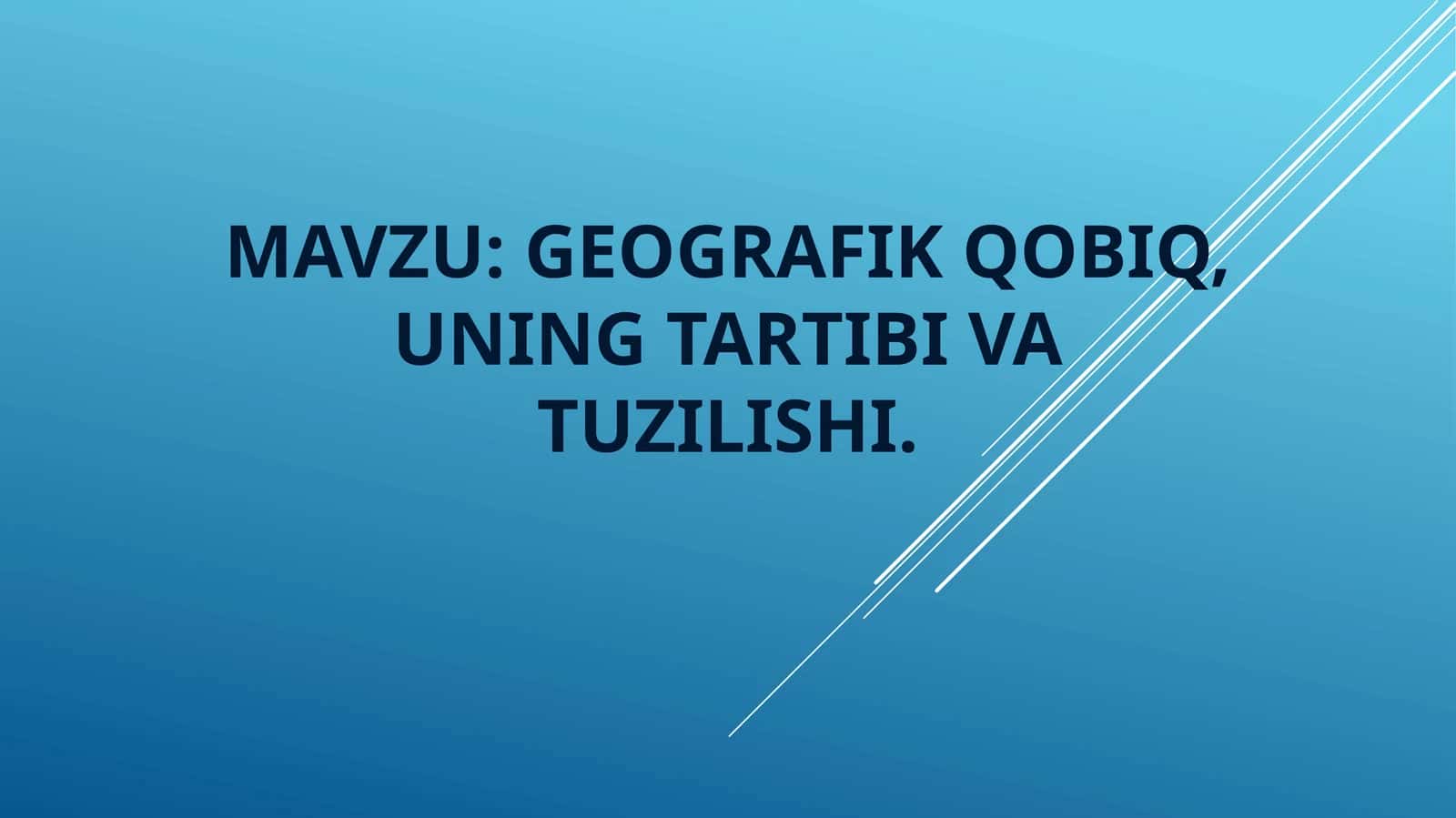 Geografik maktab va uning sotsiologiya tarixida tutgan o’rni