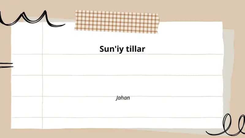 Sun'iy tillar