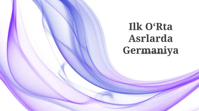 Ilk Oʻrta Asrlarda Germaniya