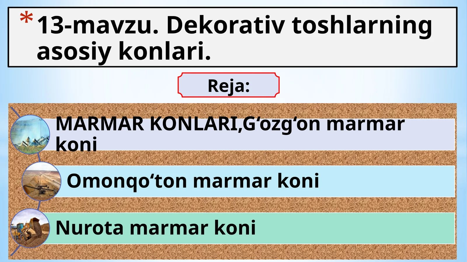 Marmar va granit tosh konlari
